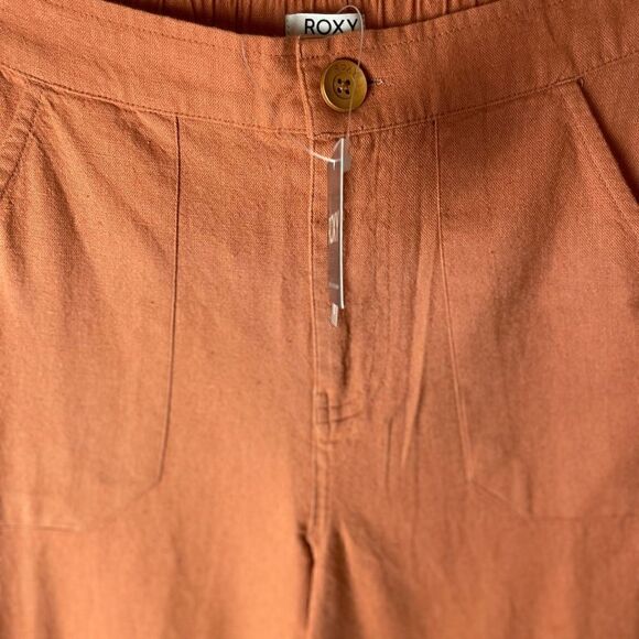 Roxy Oceanside High Waist Flared Pants Sunburn Small - Picture 9 of 11